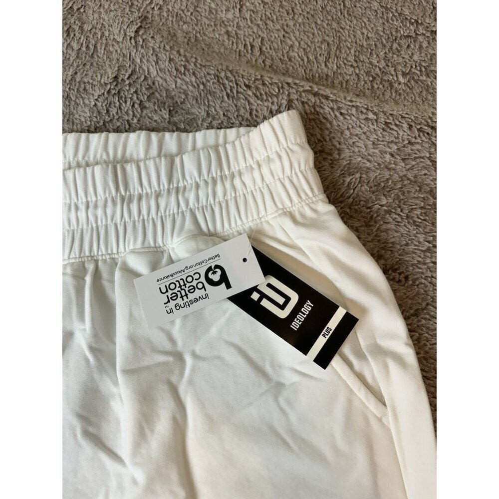 ID Ideology Plus Size Comfort Flow High Rise Shorts Womens 3X Bright White New - Picture 6 of 12